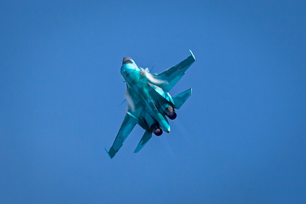 Су-34 уничтожил пункт временной дислокации ВСУ в интересах группировки 